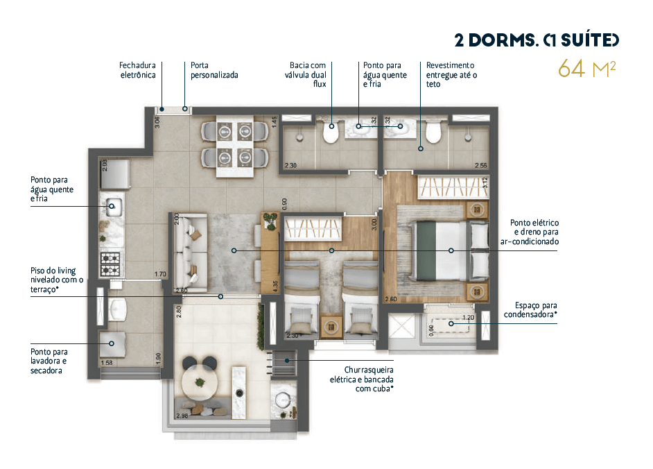 Apartamento 2 dormitórios Vila Matilde